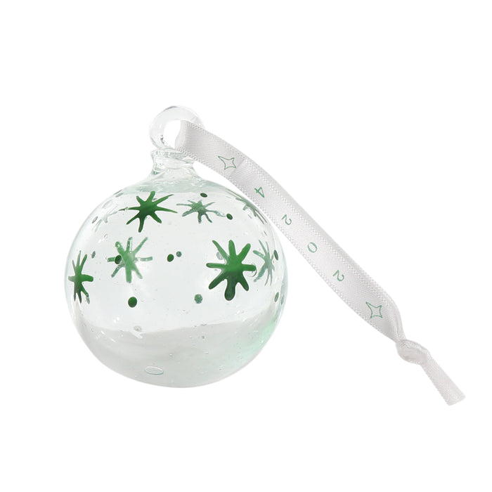 Clear Christmas Collection 2024 Green Stars